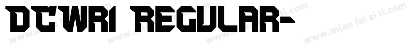 DCWri Regular字体转换